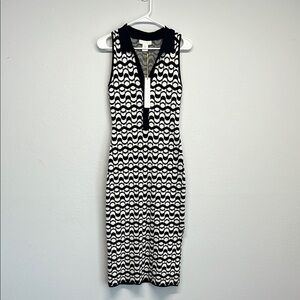 ✨House of Harlow 1960 Black and White Geometric Sheath Dress 👗